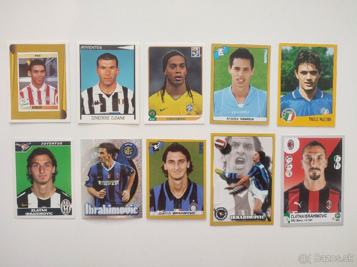 Ronaldo, Zidane, Ronaldinho, Hamsik, Maldini, Ibrahimovic