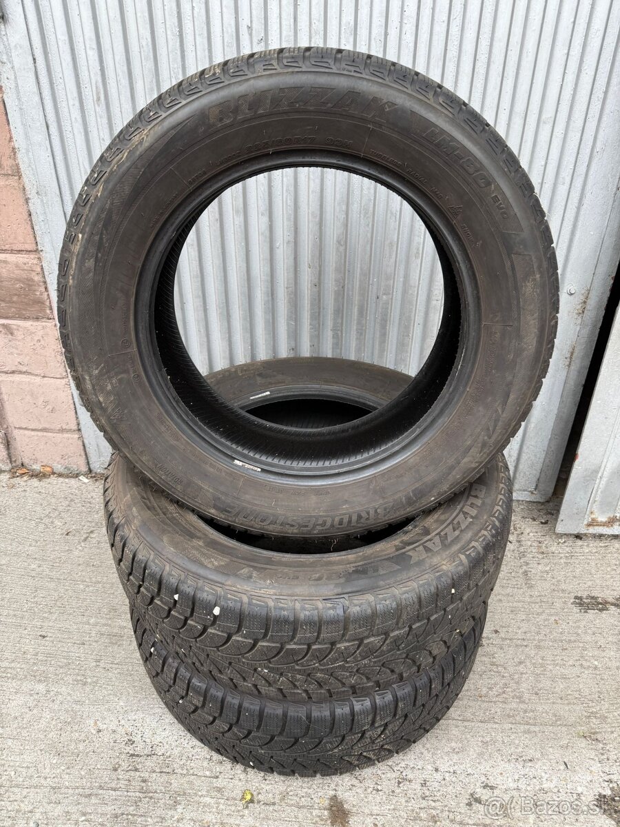 2ks Zimne pneumatiky BRIDGESTONE 225/60 R17