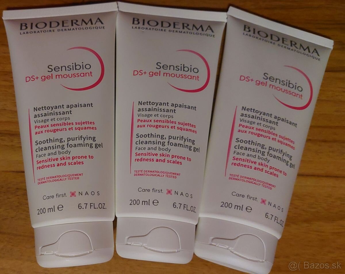 3ks BIODERMA Sensibio DS+ penivý gél 200 ml