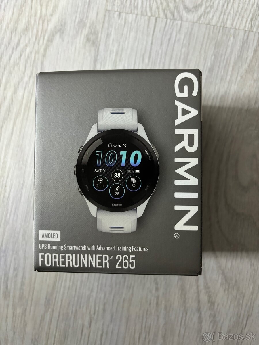 GARMIN FORERUNNER 265 biele