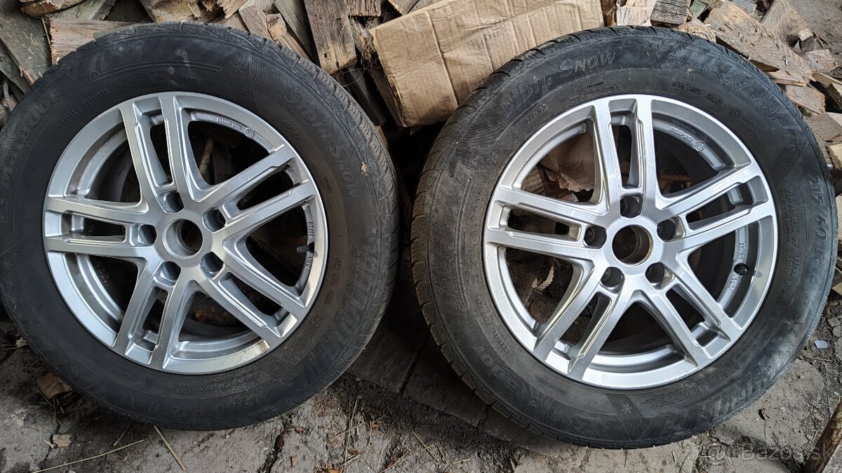 Elektróny Dezent + zimné pneu 215/60 R16 seat, vw,audi 5x112