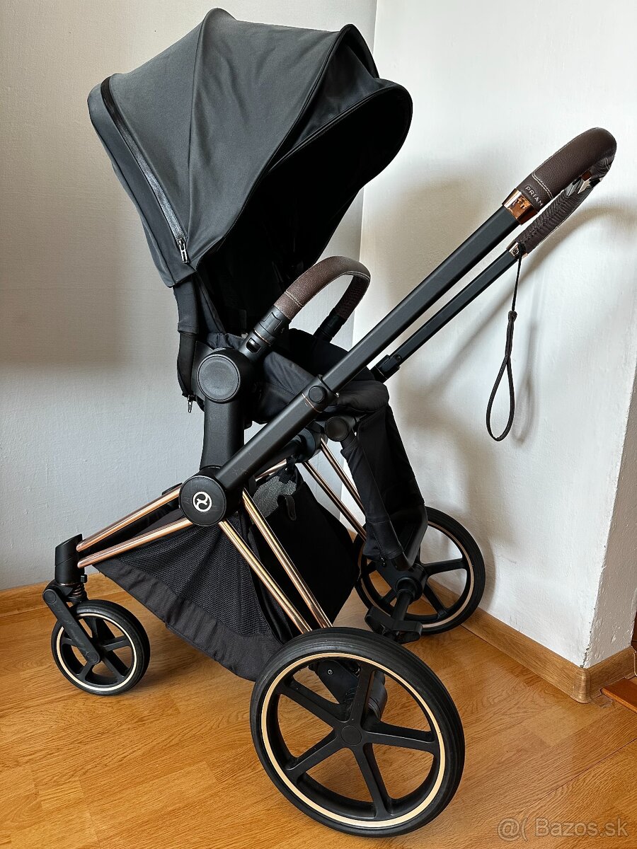 Kočík Cybex Priam Rose Gold - black - 2kombinácia