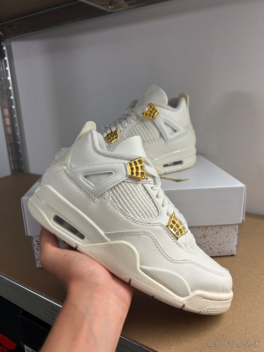 Nike Air Jordan 4 Metallic Gold