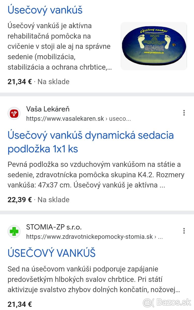 Rehabilitačné pomôcky Masážny chodník, Balančna podložka