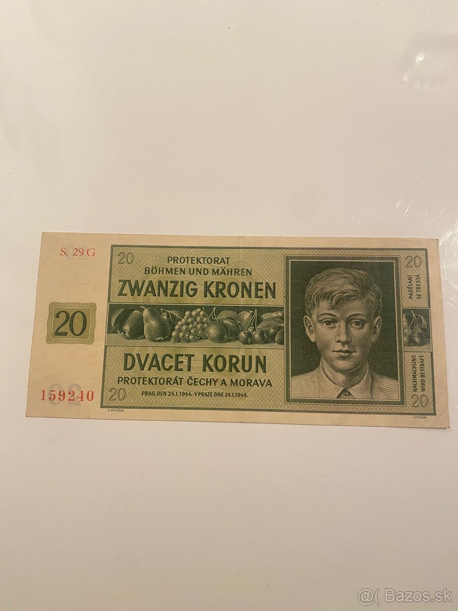 20 korún 1944