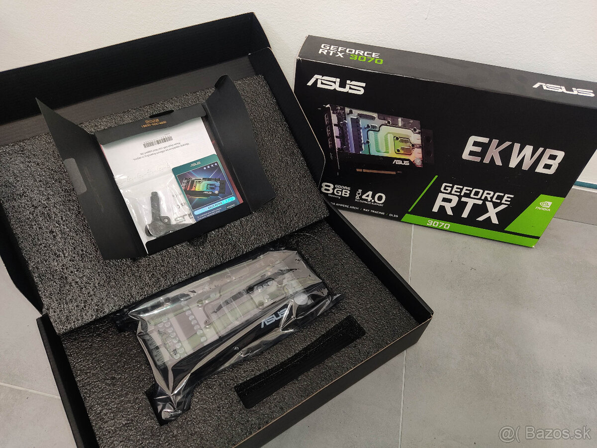 ASUS EKWB 1-pcie slot NVidia RTX 3070 8GB GDDR6