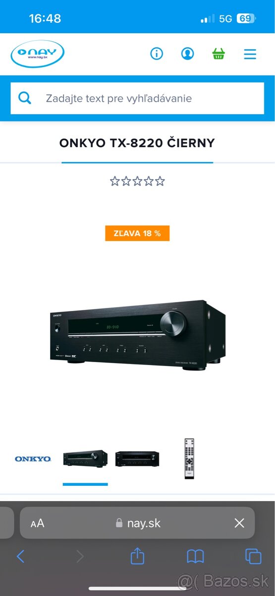 Predám stereo zosilňovač onkyo tx-8220