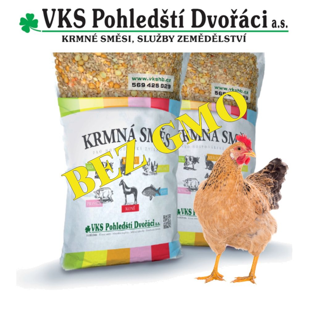 Zmeska pre nosnice bez GMO,  16 € /  25 kg