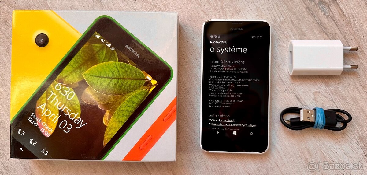 Nokia Lumia 630 - Dual SIM - Použivaná plne funkčná