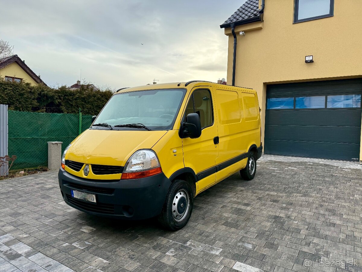 RENAULT MASTER 2.5DCI 100PS ČR 1MAJITEL TAŽNÉ NAJETO 122TIS.