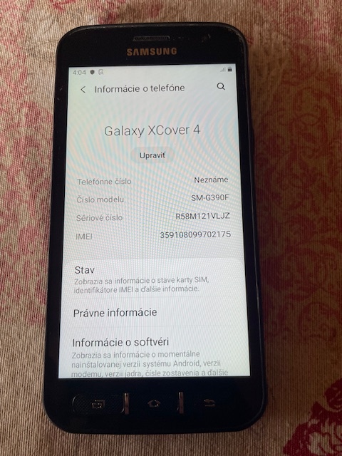 Odolný pracovný Samsung X Cover 4  3G/16GB