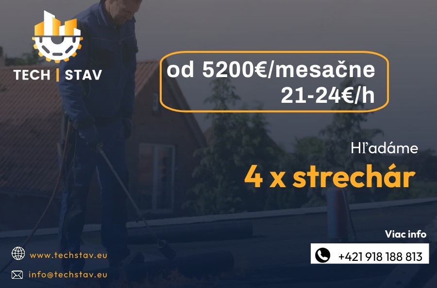 4x pokrývač/strechár Nemecko