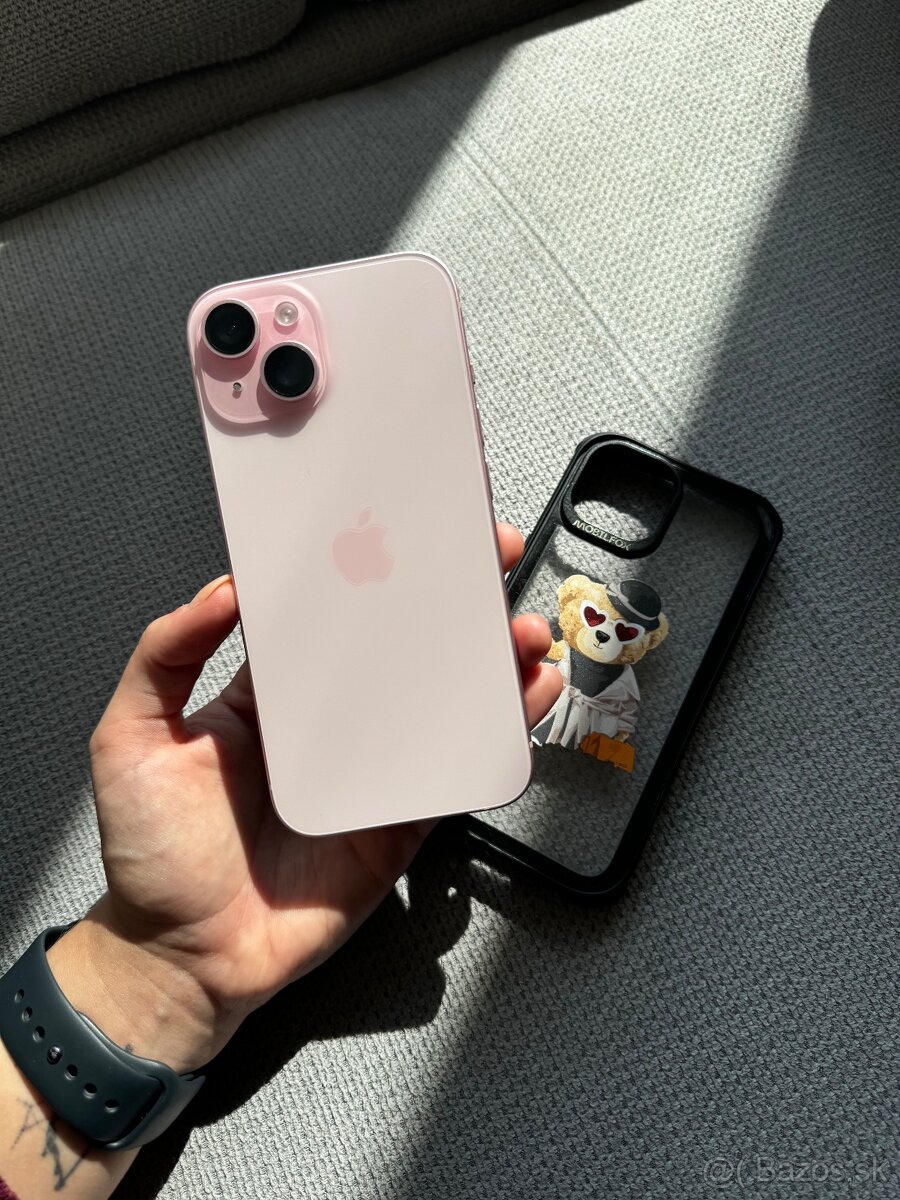 Iphone 15 256gb ruzovy