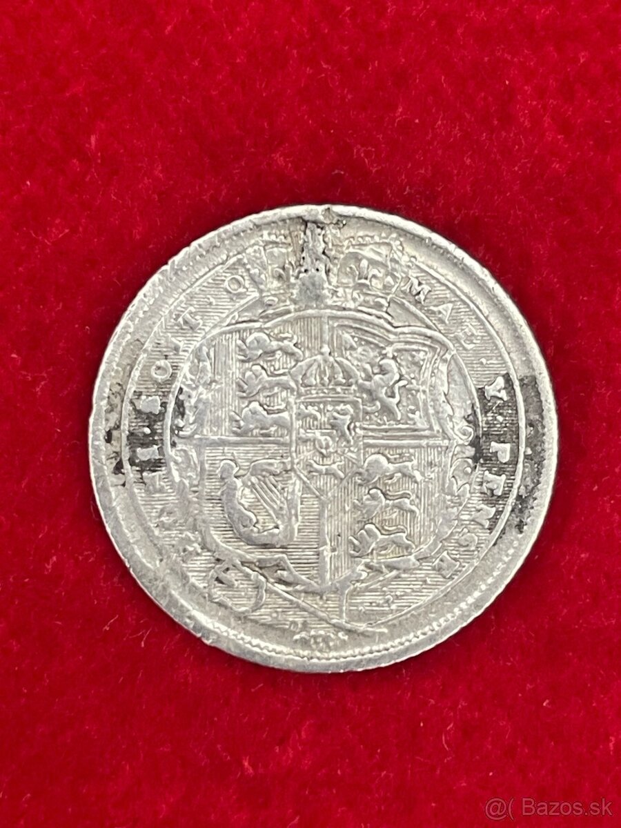 Strieborne 6 Pence 1817 - Jury III