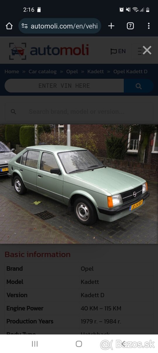 Opel kadett d