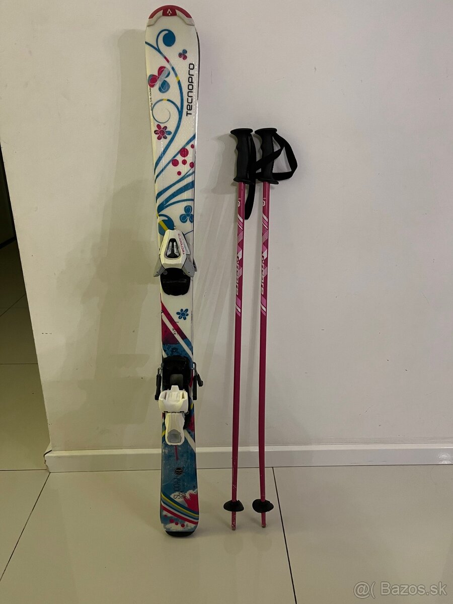 Lyže Tecnopro sweety 110cm s palicami