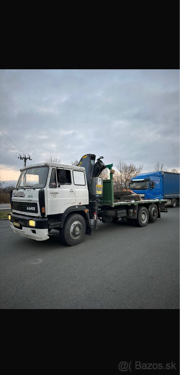 Liaz 122.053 6x2 valník s HR EFFER 150/3S PRAHA