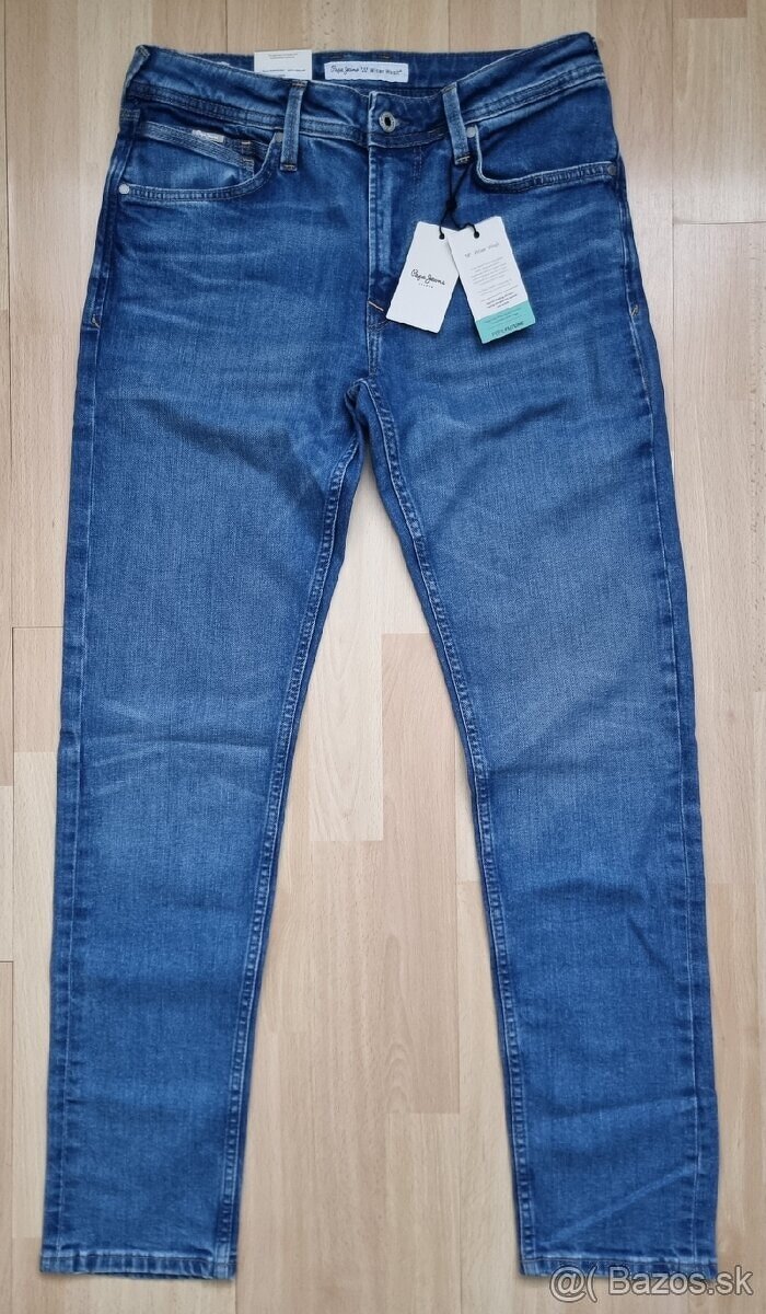 Nové prémiové rifle PEPE JEANS s visačkami, veľkosť 32/32