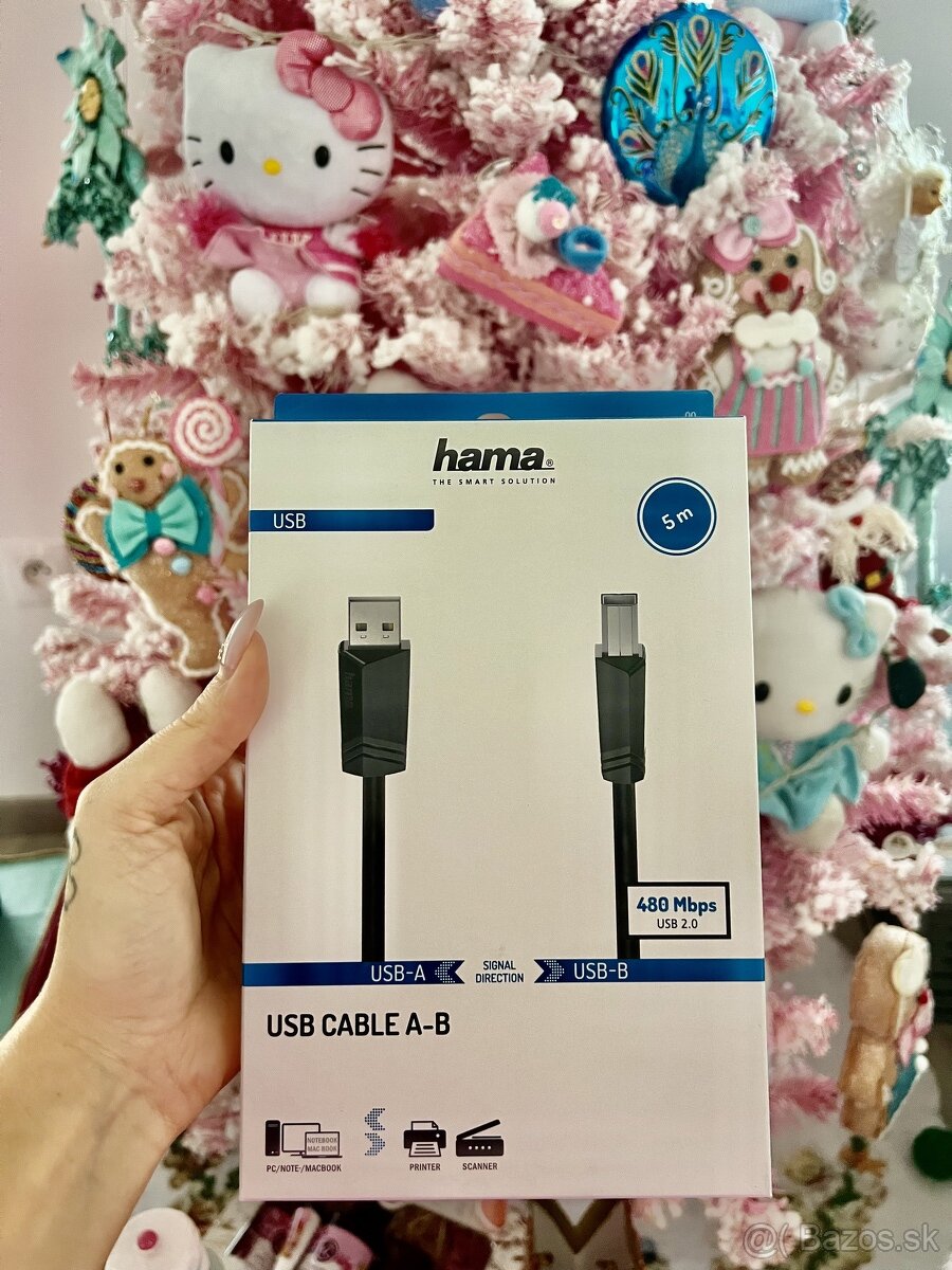 Hama kabel USB A-B