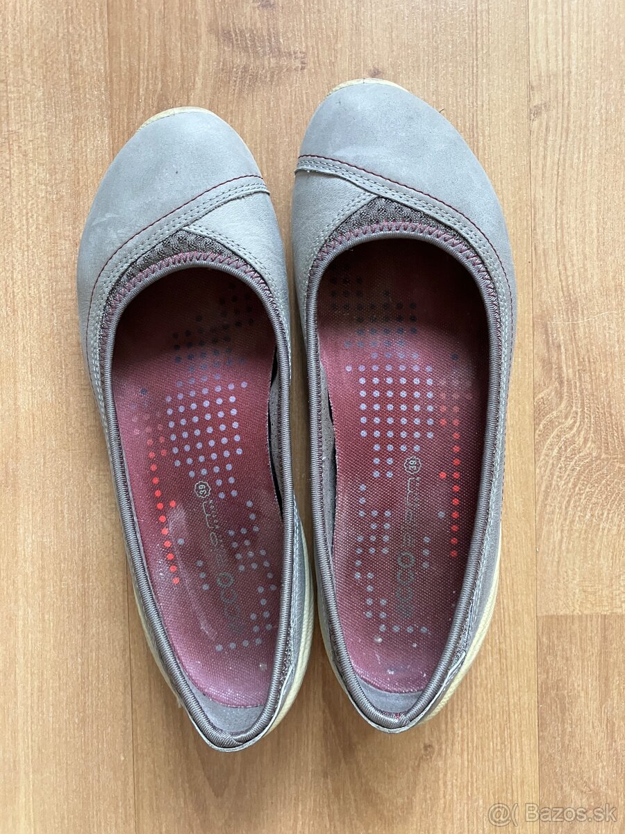 Sivé espadrilky Ecco - velkost 39