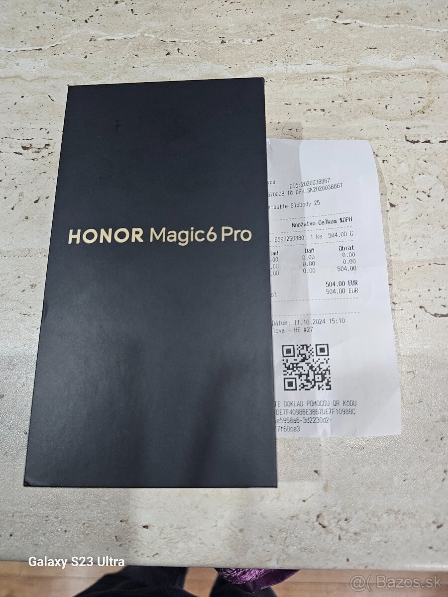 HONOR MAGIC 6 PRO 12/512 NOVÝ ZAPEČATENÝ