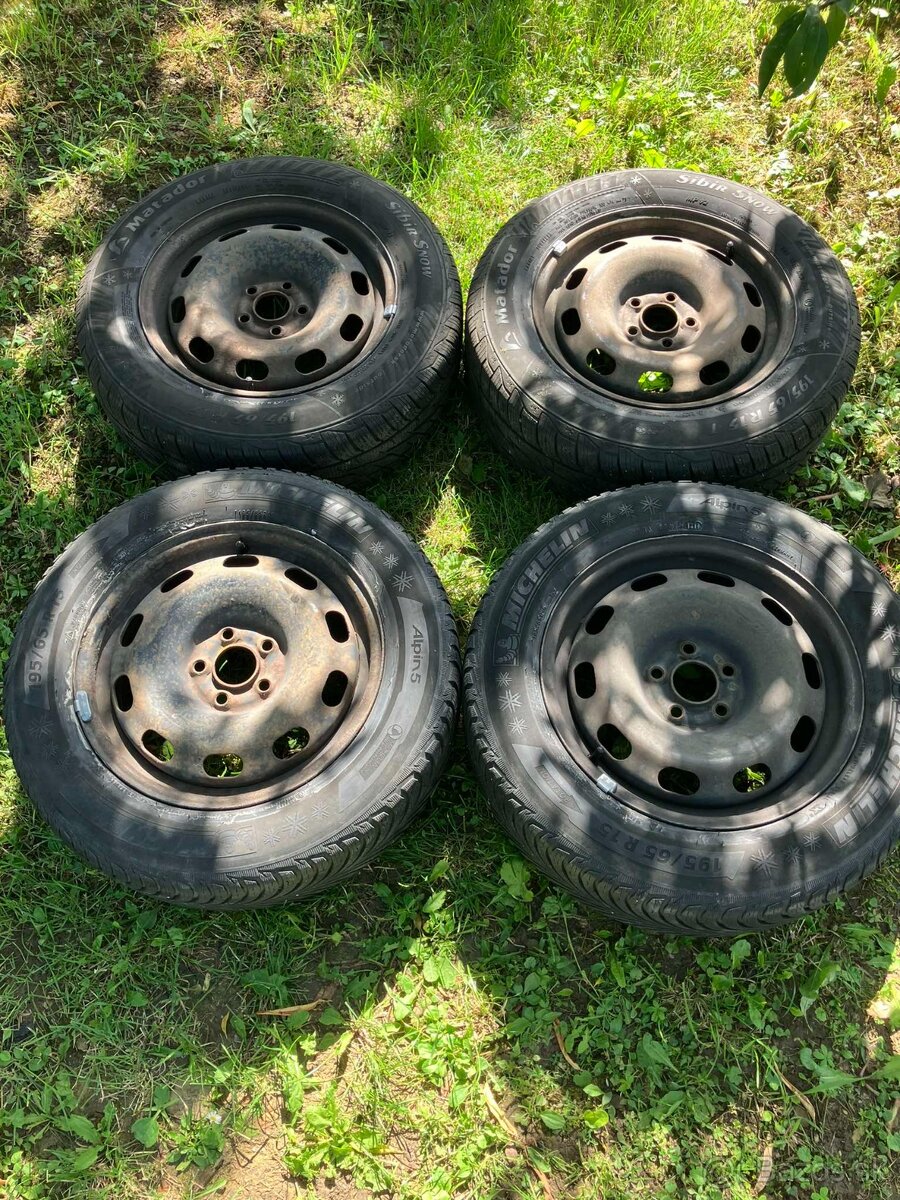 5x100 R15 Zimné pneu s diskami