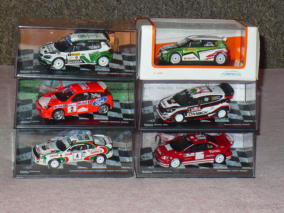 Modely rally 1/43: Altaxa, IXO, DeAgostini, Abrex