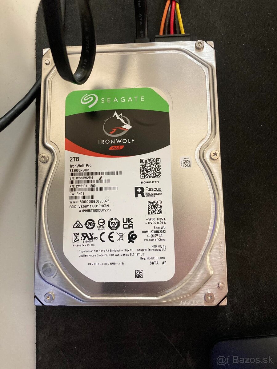 Seagate IronWolf Pro NAS HDD 2TB 7200RPM CMR