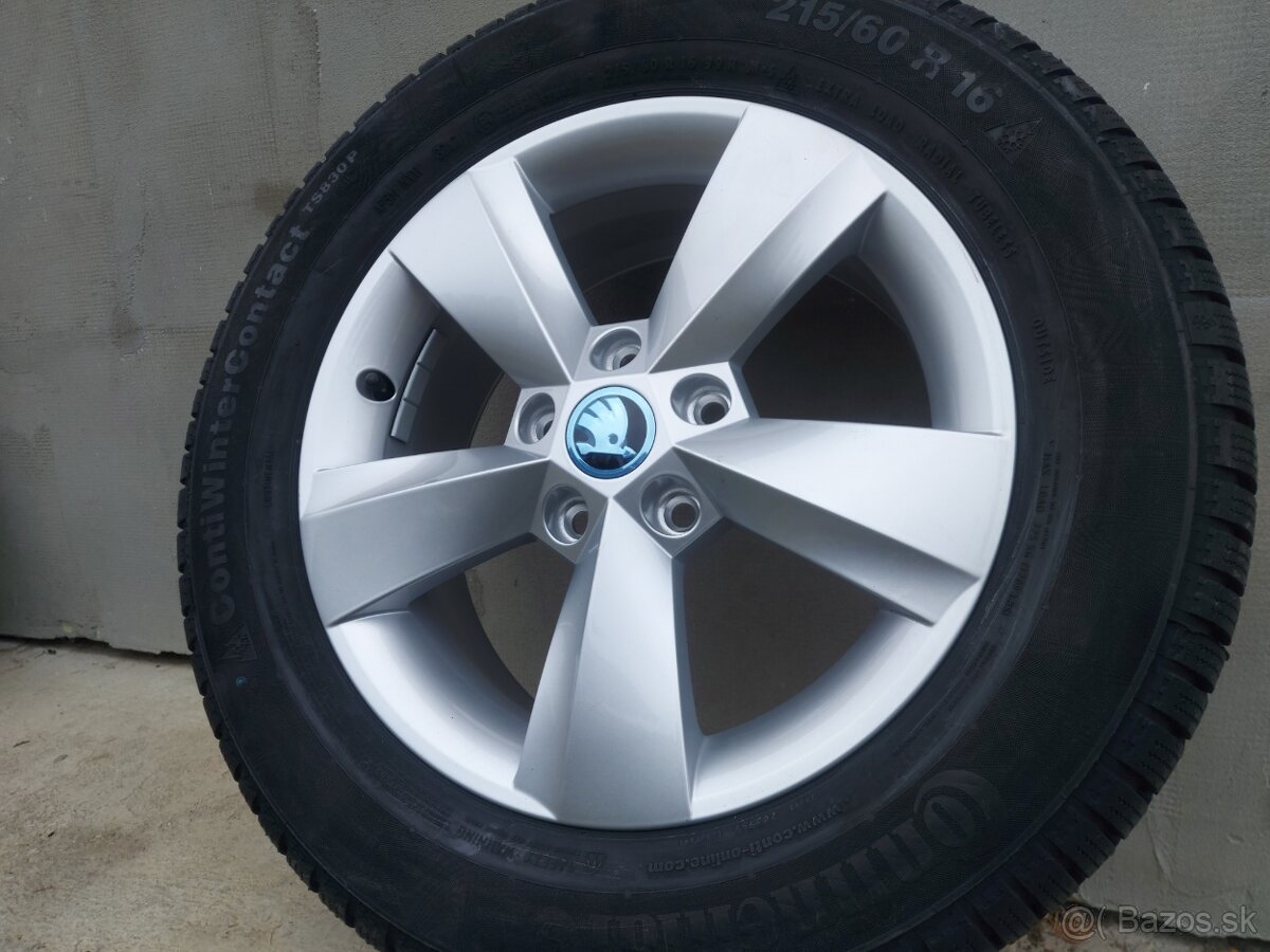 5x112 6Jx16 ET43 - nové disky original ŠKODA model NANUQ