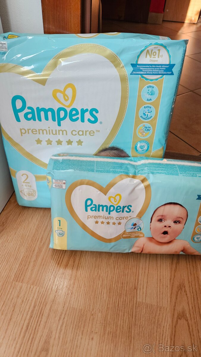 Pampers premium 1+2