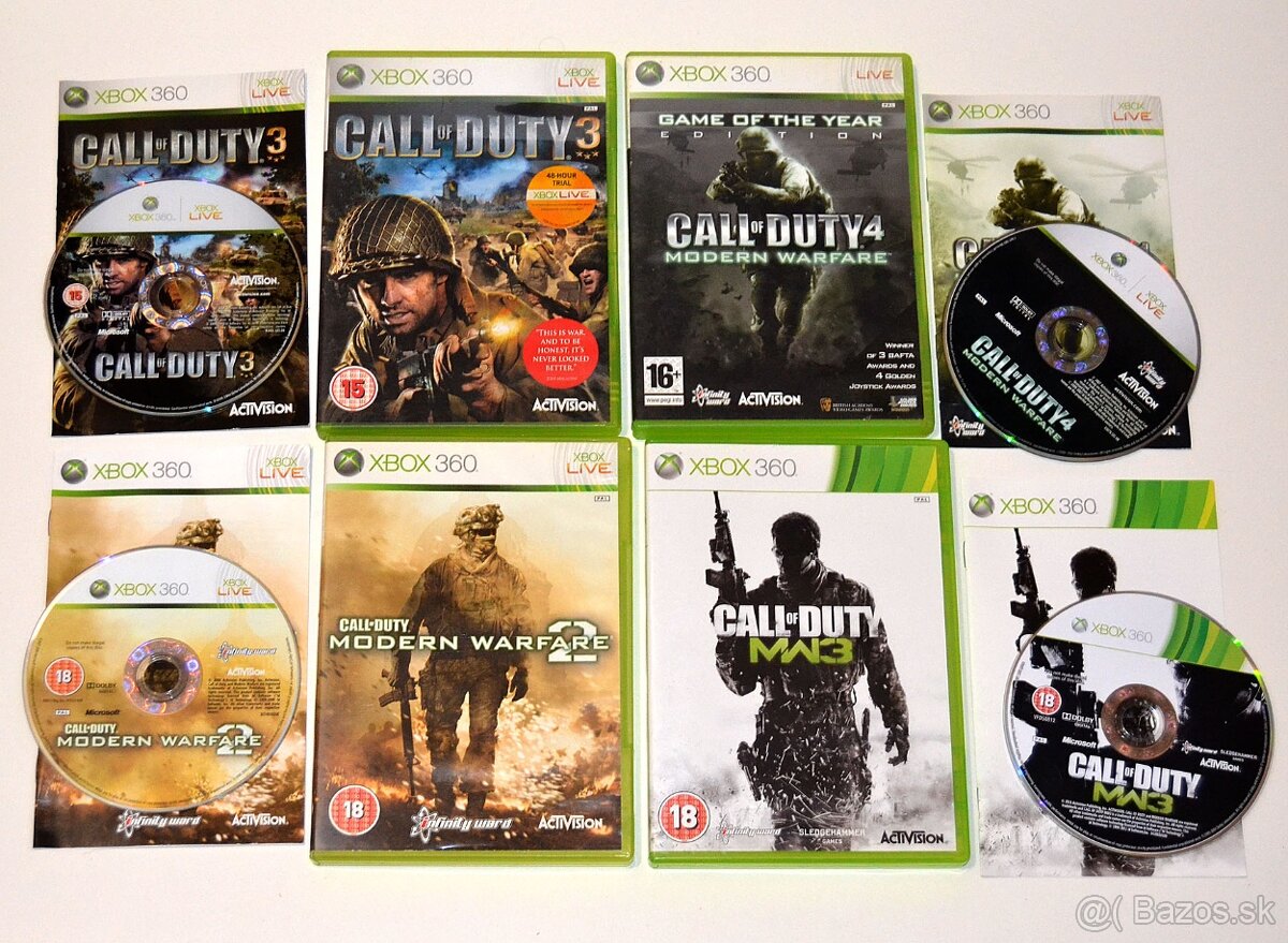 Hry pre Xbox 360 Forza, Call of Duty, Assassin's Creed....