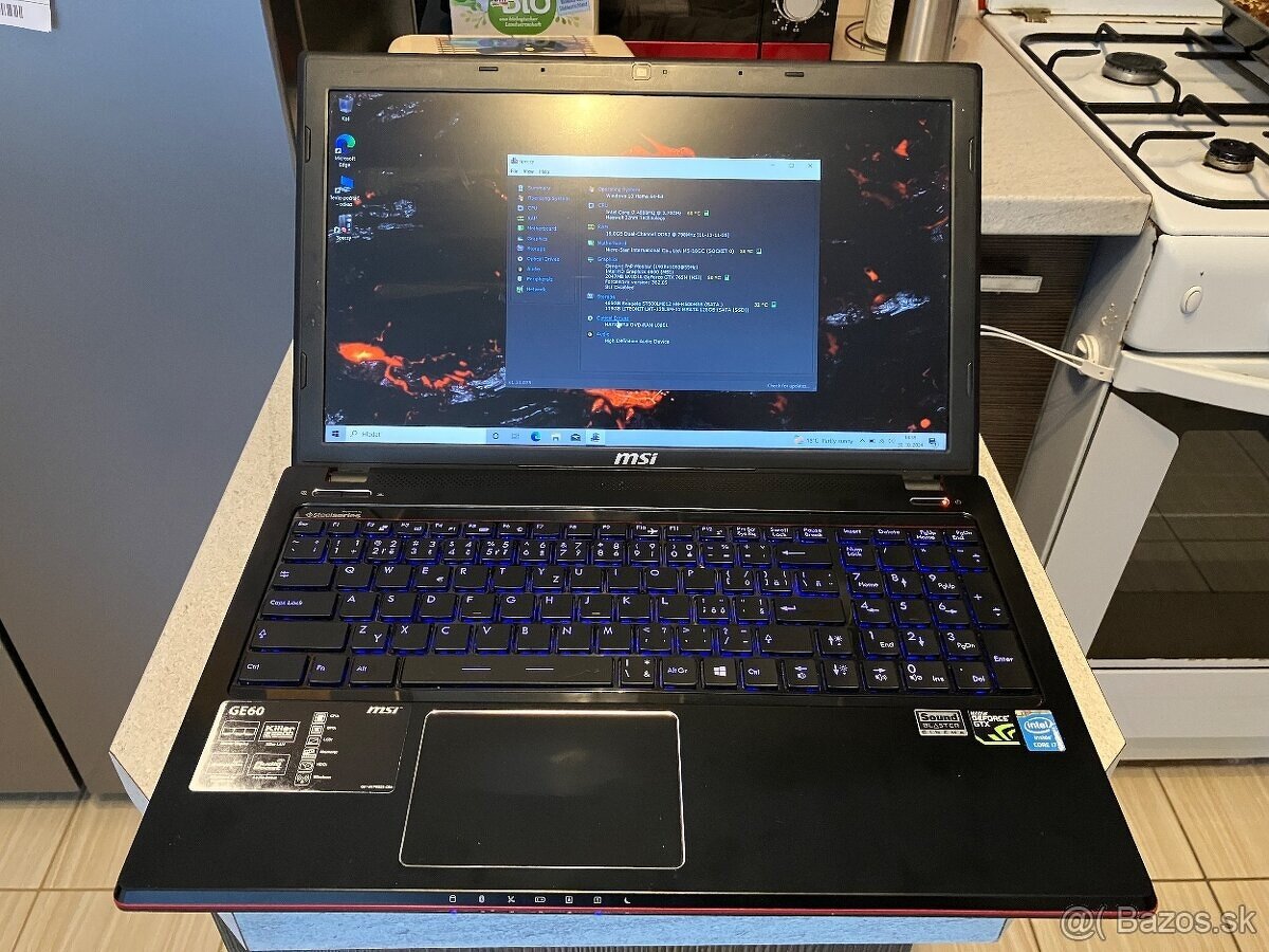 Herný MSI GE60 Apache i7,16gb ram,GTX 765m,SSD+HDD