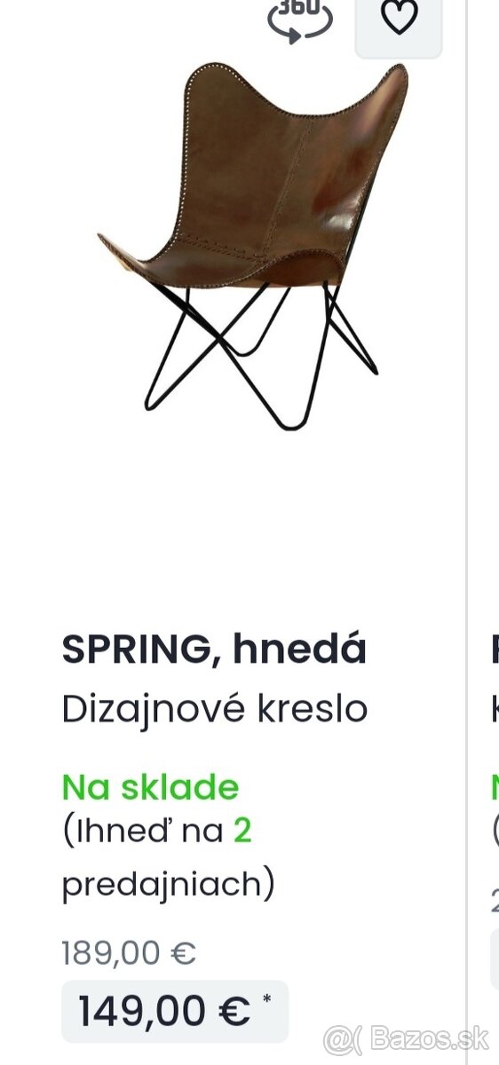 Kožené dizajnove kreslo