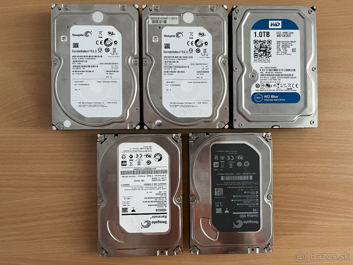 HDD disky 2,5" / 3,5" rôzne modely