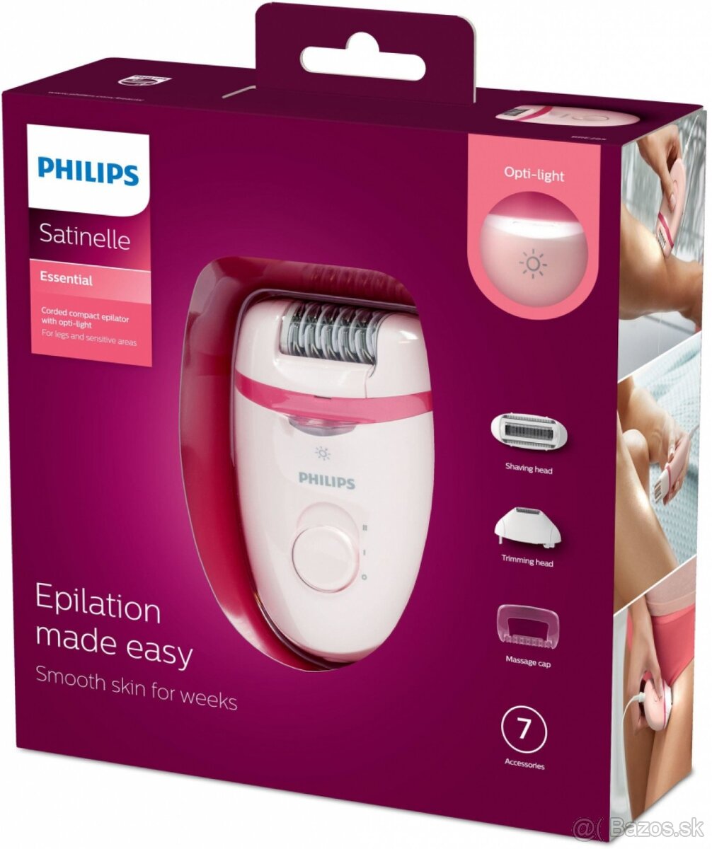 Epilátor Philips Satinelle Essential BRE285 / 00