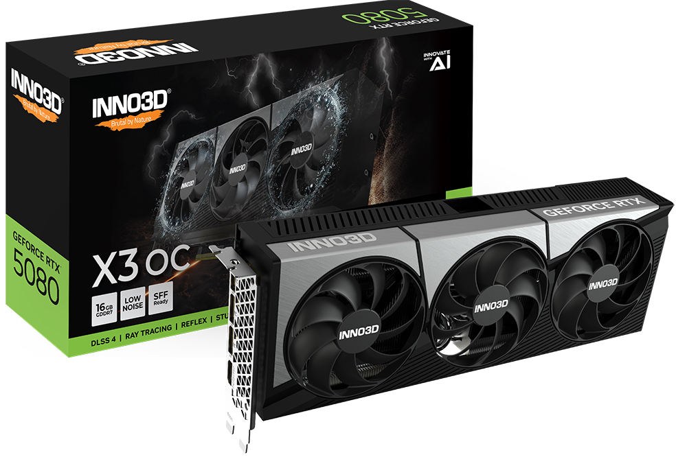 INNO3D GeForce RTX™ 5080 X3 OC, nerozbalené, záruka alza