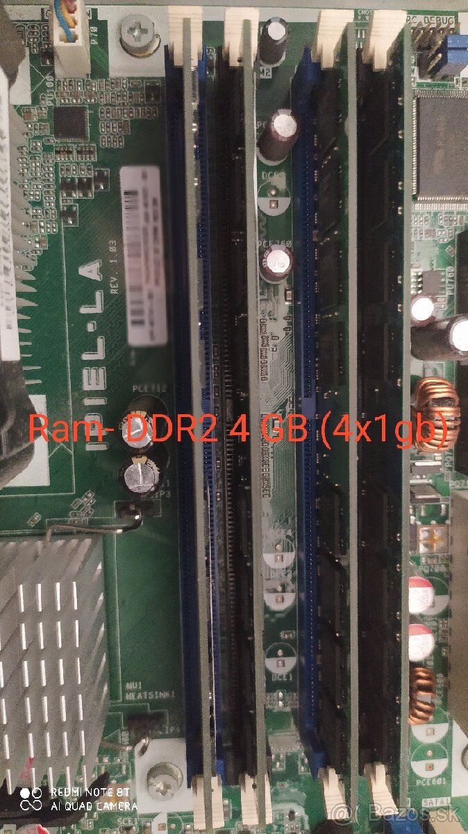 Predám Ram /pamäte- DDR 2 4gb (4x1gb)
 Ddr2