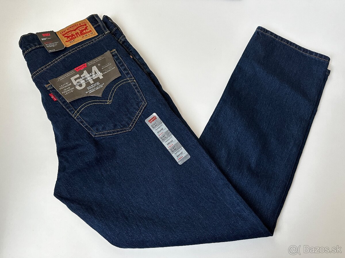 Nové pánske,kvalitné džínsy LEVIS model 514 - veľkosť 36/32