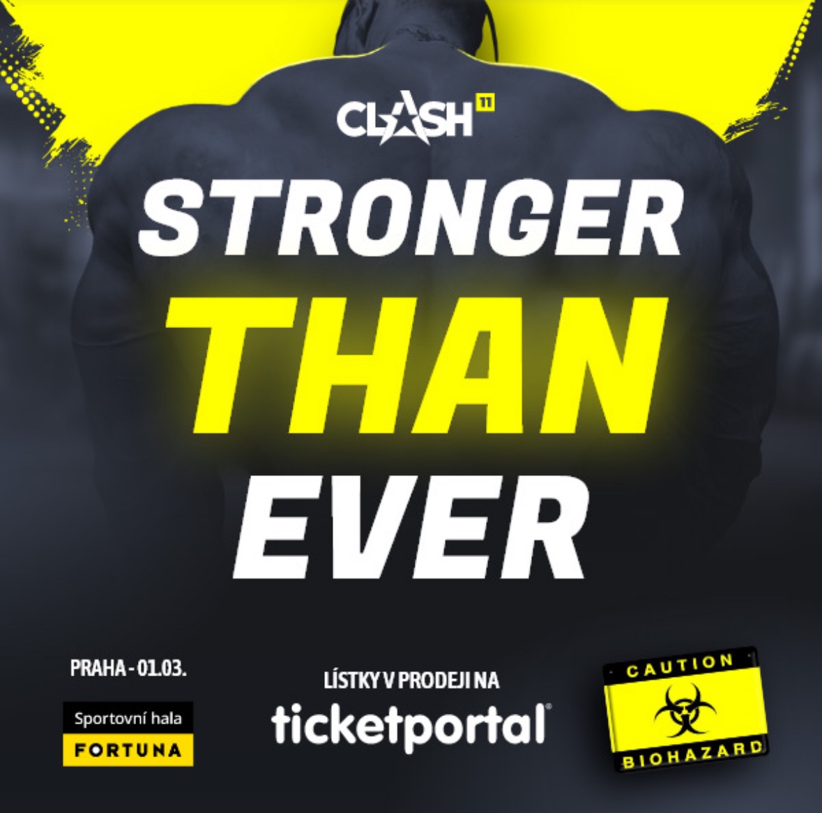 ✨ Predám 3x2 lístky CLASH 11 Stronger than ever – 1.3.2025