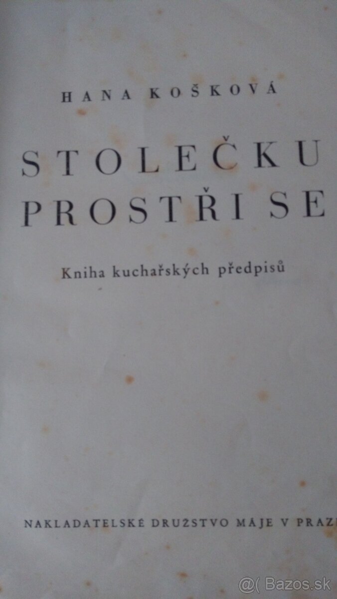 Predám historické kuchárky