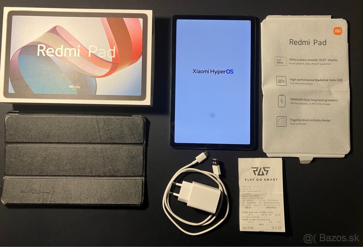 Xiaomi Redmi Pad, 4/128 GB, 10.61", Moonlight Silver