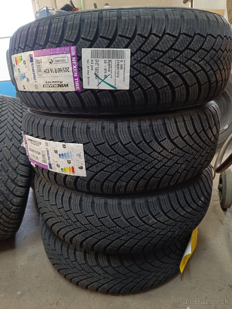 Nové zimné pneumatiky Nexen 205/60R16