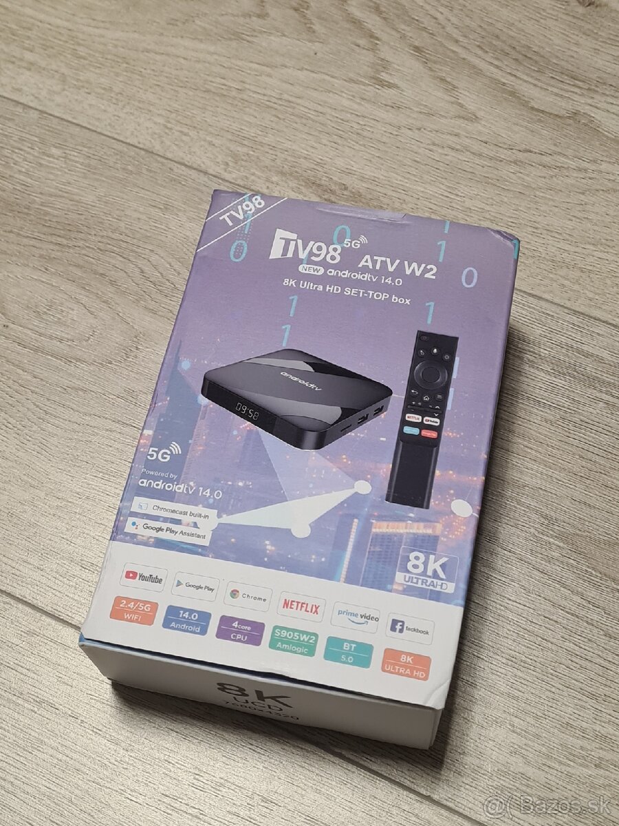 Android TV Box s 8K rozlíšením