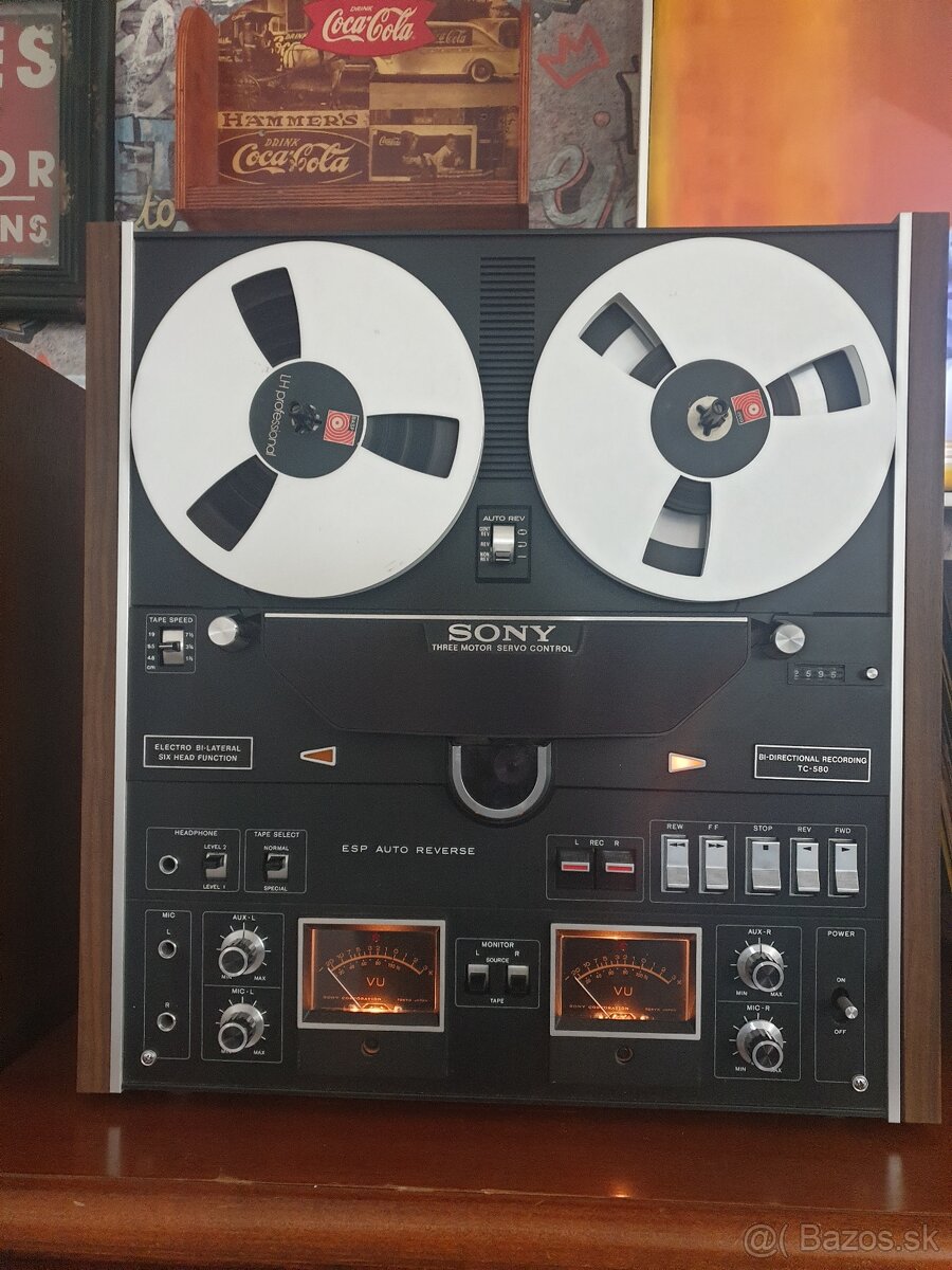 Predám vintage Sony TC-580 Reel to Reel