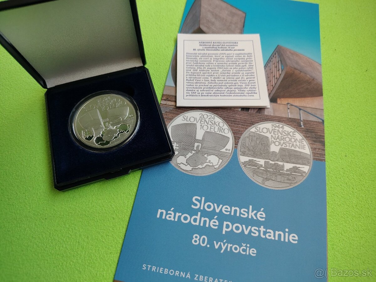 10 eur - Slovenské národné povstanie - PROOF