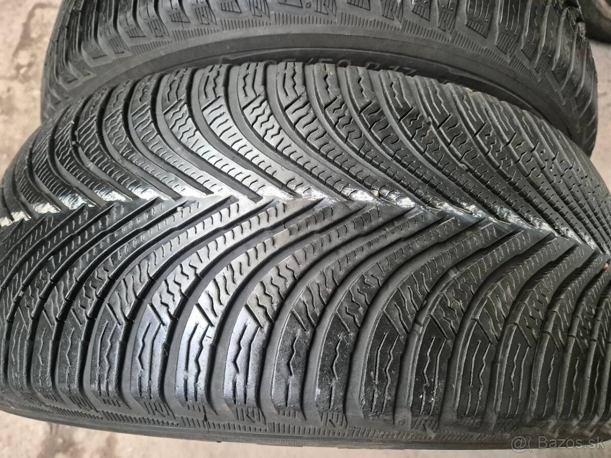 225/50 r17 zimné 2 ks MICHELIN dezén 5,8 mm