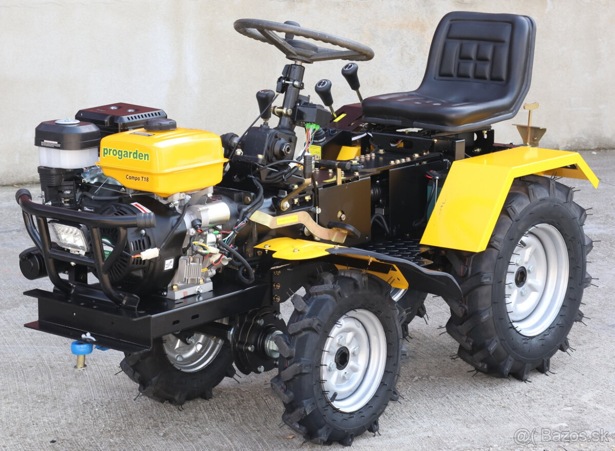 Minitraktor ProGARDEN Campo T18 4x4,18HP benzín