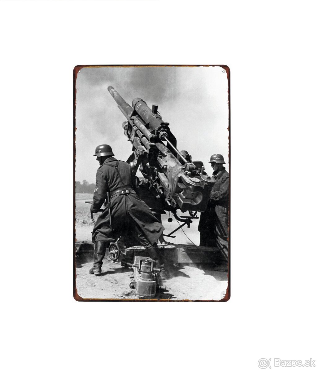 plechová cedule: Wehrmacht - 88mm kanón flak