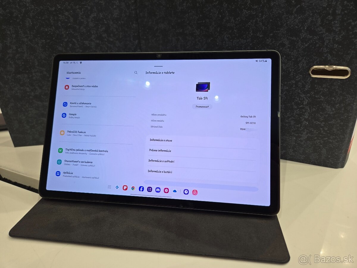 Tab S9 8/128GB šedý