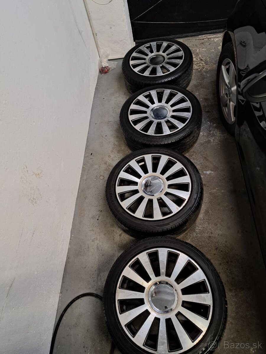 Predám sadu kolies alu diskov 5x112 5x100 r17